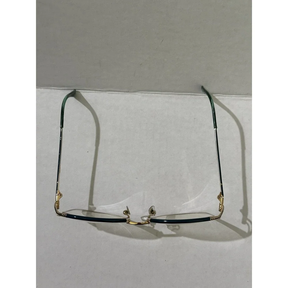 Tura Mod 433 Gold Oval Half-Rimmed 53‎ 17 Metal glasses Frames Japan vintage